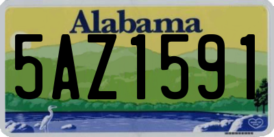 AL license plate 5AZ1591