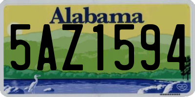 AL license plate 5AZ1594
