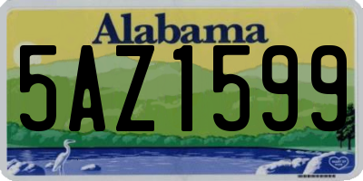 AL license plate 5AZ1599