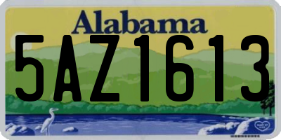 AL license plate 5AZ1613