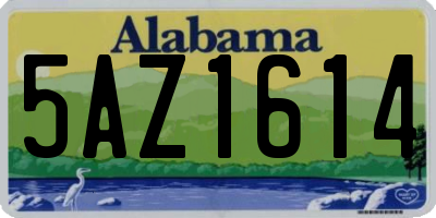 AL license plate 5AZ1614