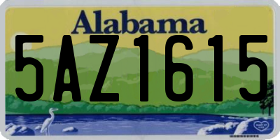 AL license plate 5AZ1615