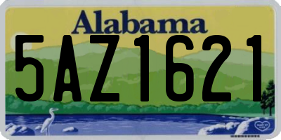 AL license plate 5AZ1621