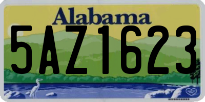 AL license plate 5AZ1623