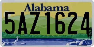 AL license plate 5AZ1624