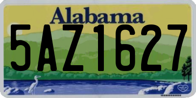 AL license plate 5AZ1627