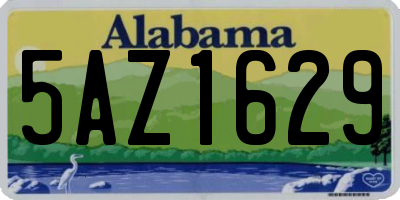 AL license plate 5AZ1629