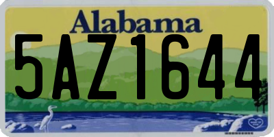 AL license plate 5AZ1644