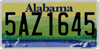 AL license plate 5AZ1645