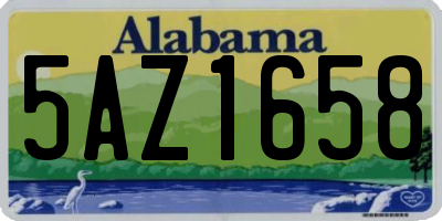 AL license plate 5AZ1658
