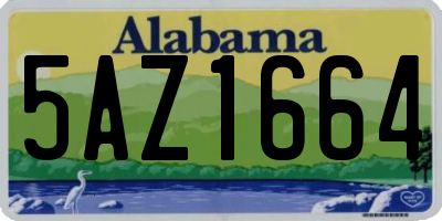 AL license plate 5AZ1664