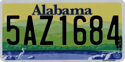 AL license plate 5AZ1684