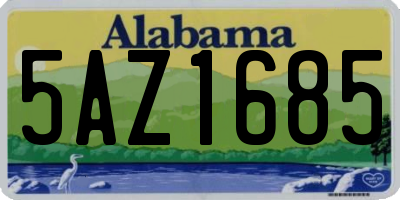 AL license plate 5AZ1685