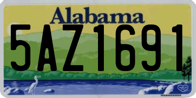 AL license plate 5AZ1691