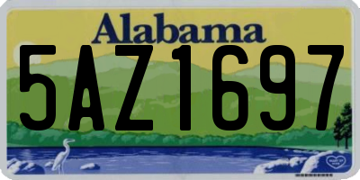 AL license plate 5AZ1697
