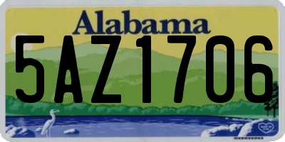 AL license plate 5AZ1706