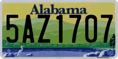 AL license plate 5AZ1707