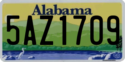 AL license plate 5AZ1709