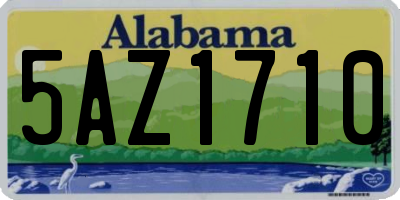AL license plate 5AZ1710