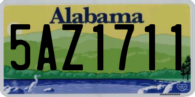 AL license plate 5AZ1711