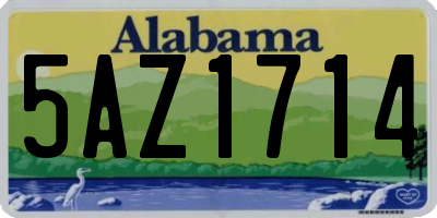 AL license plate 5AZ1714