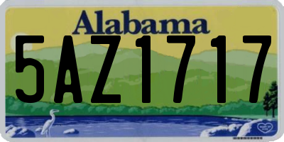 AL license plate 5AZ1717
