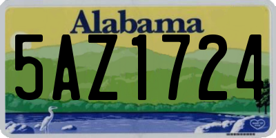 AL license plate 5AZ1724