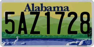 AL license plate 5AZ1728