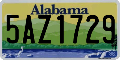 AL license plate 5AZ1729