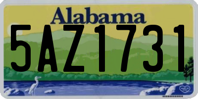 AL license plate 5AZ1731