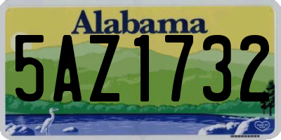 AL license plate 5AZ1732