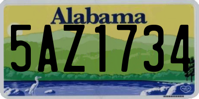 AL license plate 5AZ1734