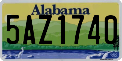AL license plate 5AZ1740