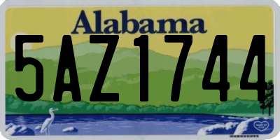 AL license plate 5AZ1744