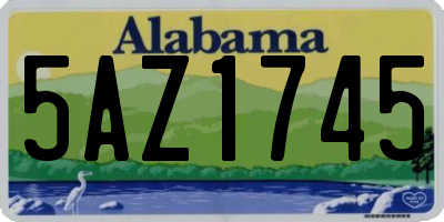 AL license plate 5AZ1745