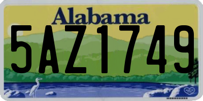 AL license plate 5AZ1749