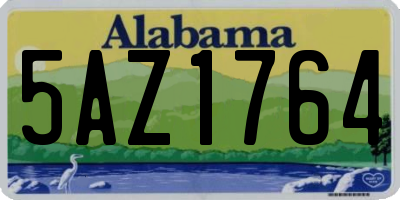 AL license plate 5AZ1764