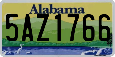 AL license plate 5AZ1766