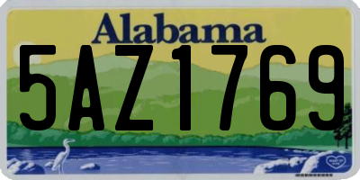 AL license plate 5AZ1769