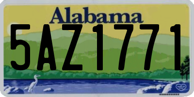AL license plate 5AZ1771