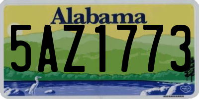 AL license plate 5AZ1773