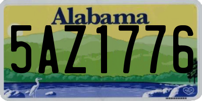 AL license plate 5AZ1776