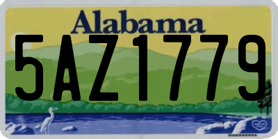 AL license plate 5AZ1779
