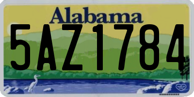 AL license plate 5AZ1784