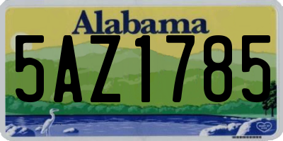 AL license plate 5AZ1785