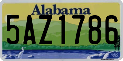 AL license plate 5AZ1786