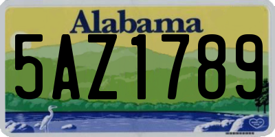 AL license plate 5AZ1789