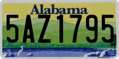AL license plate 5AZ1795