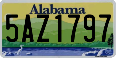 AL license plate 5AZ1797