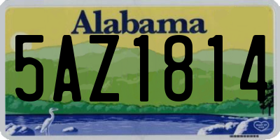 AL license plate 5AZ1814